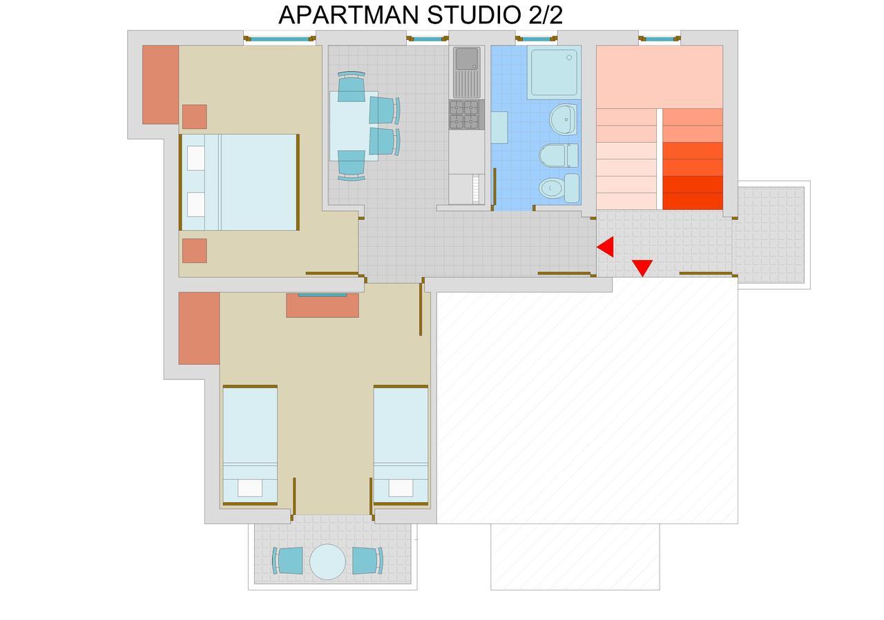 Apartments J&R Babara Biograd Na Moru Eksteriør billede